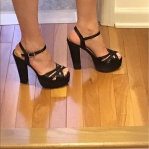 Black Strappy Heels