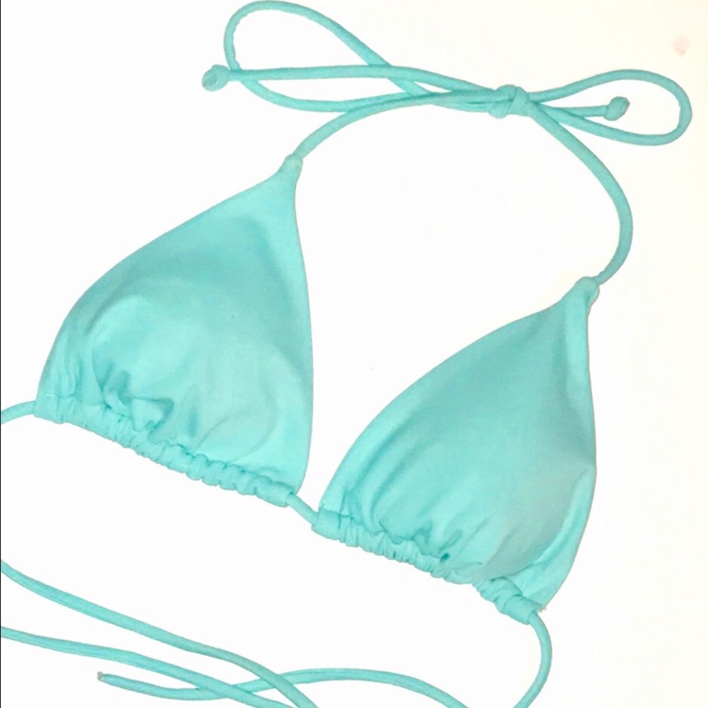 VICTORIA'S SECRET LIGHT TEAL TRIANGULAR TOP