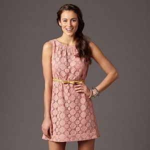 Pink lace dress