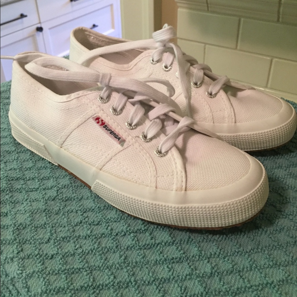 Superga white sneakers