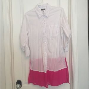 Tommy Bahama shirt swim cover-up