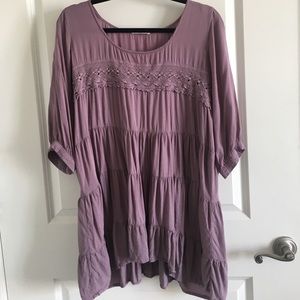 3/4 Length Purple Tunic