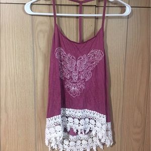 WORN ONCE spaghetti strap tank top