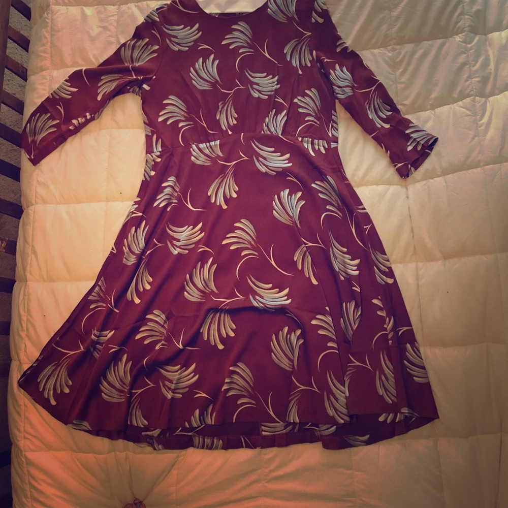 Loft size 14 copper color swing dress. NWT