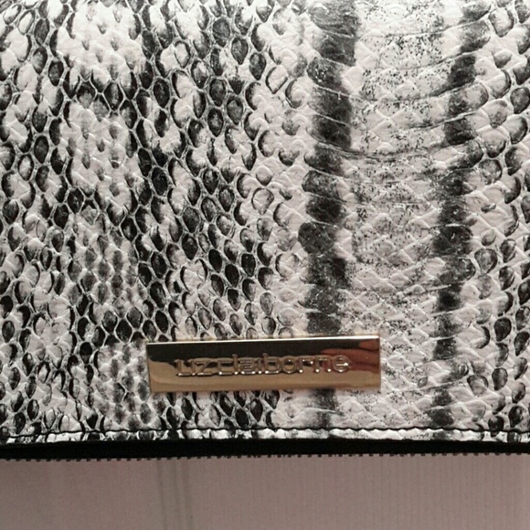Liz Claiborne snake skin purse.  Nice - Picture 3 of 5