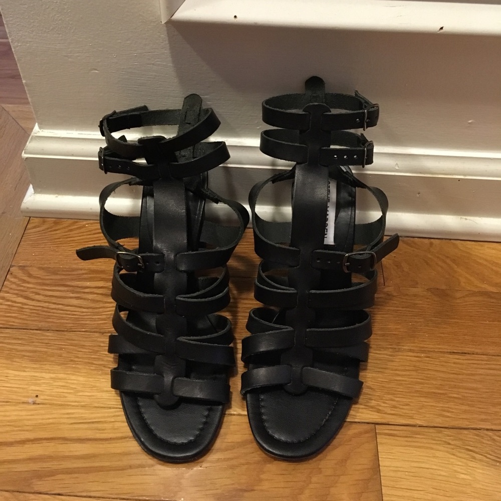Black Gladiator Heels