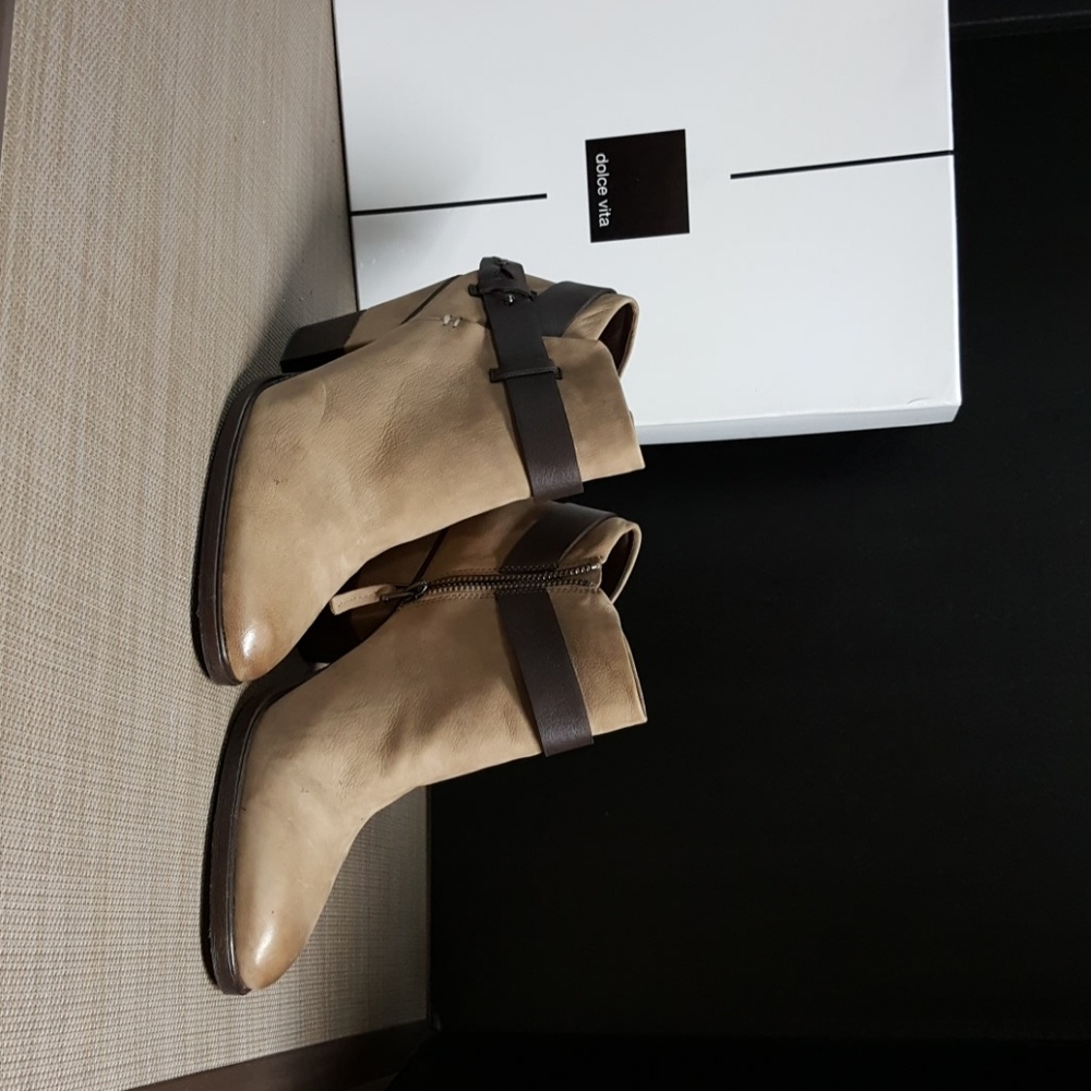 Harlan taupe nubuck booties by Dolce Vita as 9m