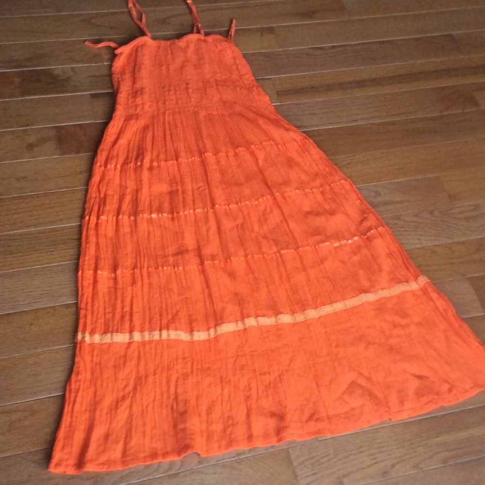 Orange sundress