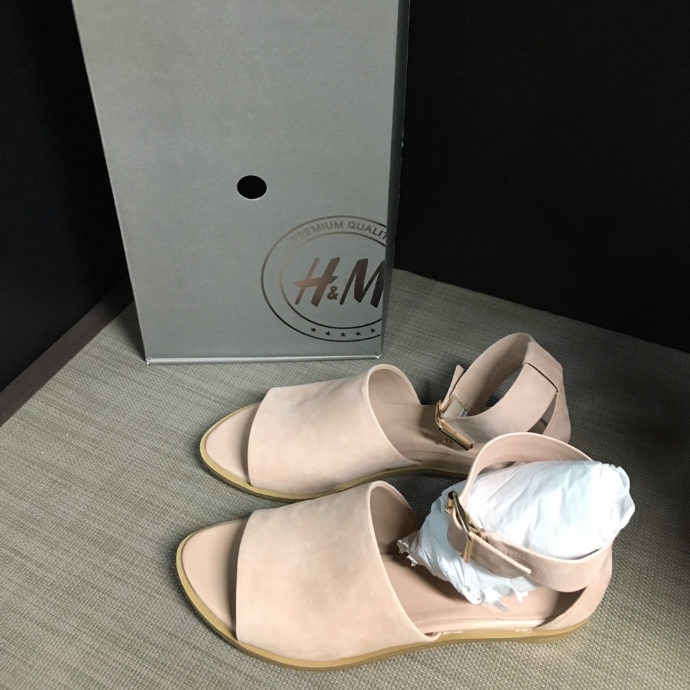 H&M Premium Quality flat with ankle straps