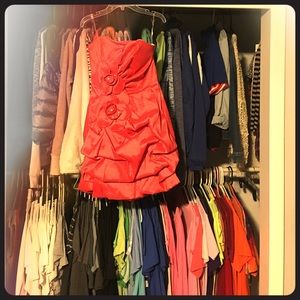 Size 4 homecoming/formal dress coral/pinky color