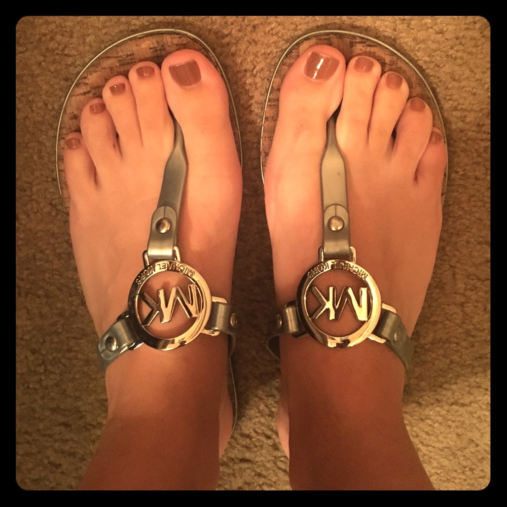 Grey Michael Kors sandals