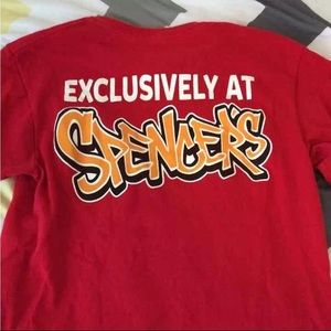 Spencer's "get ugly" t-shirt