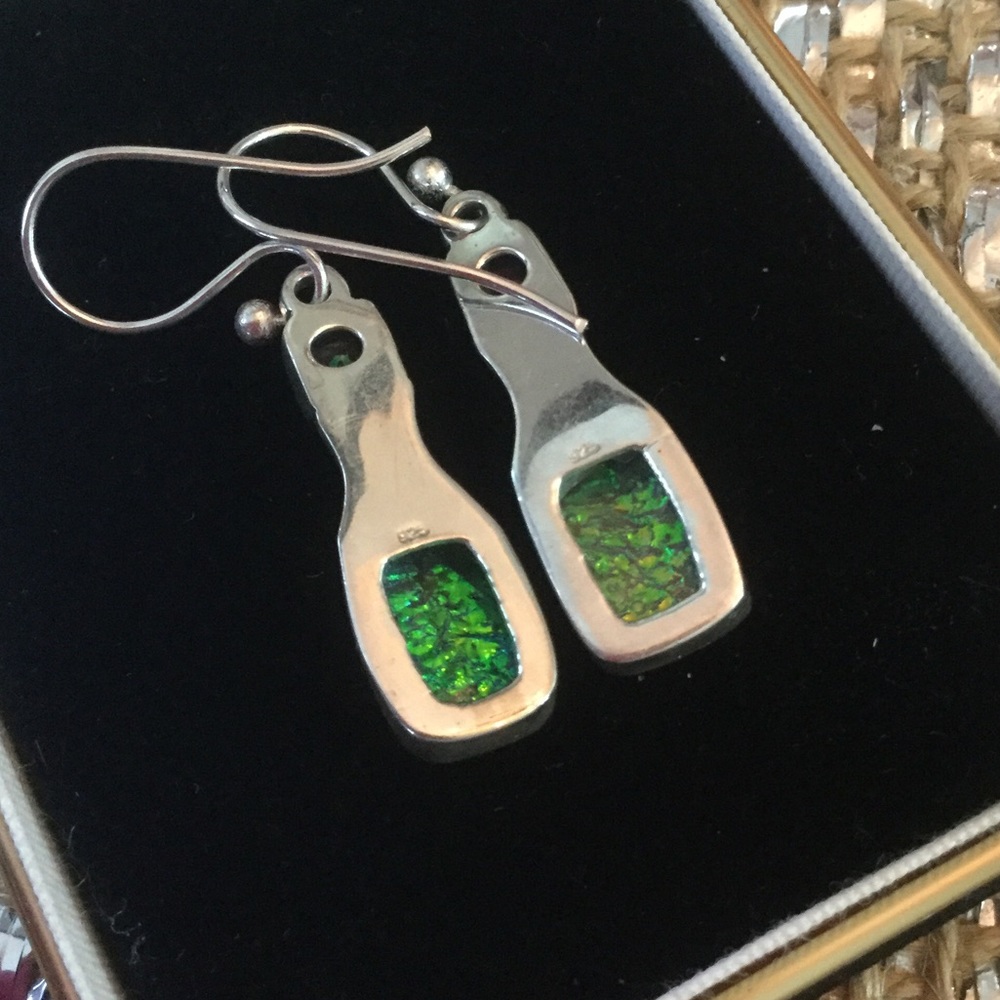 Opalite & Mystic Moonlight Topaz Earrings - Picture 4 of 5