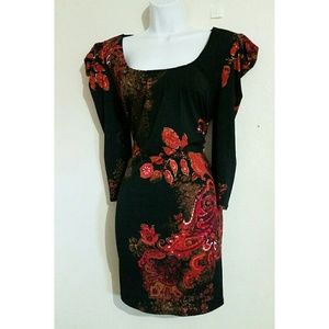 Bomb Edgy structured shoulder bodycon