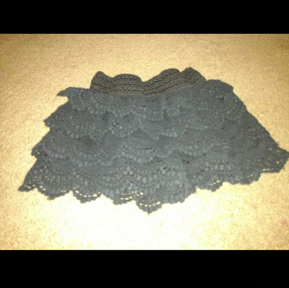 Black Lace Shorts