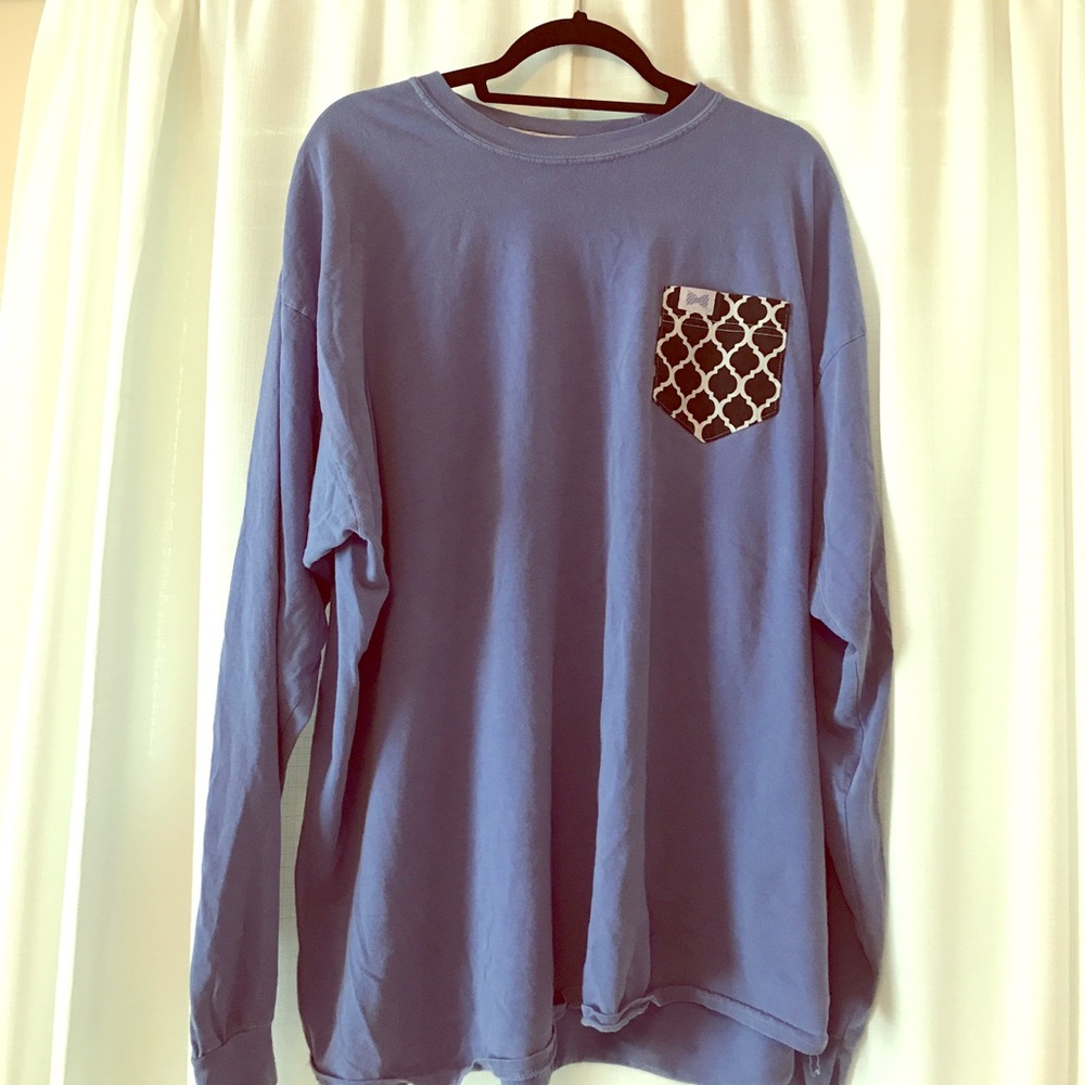 Fraternity Collection Long Sleeve Pocket Tee