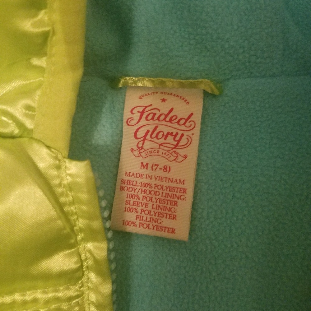 Faded Glory winter coat 7/8
