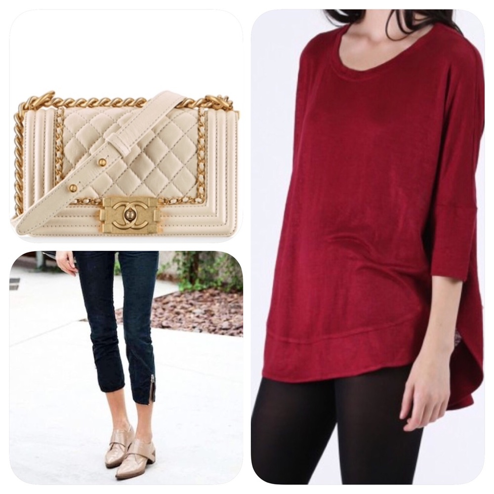 Red Dolman Top