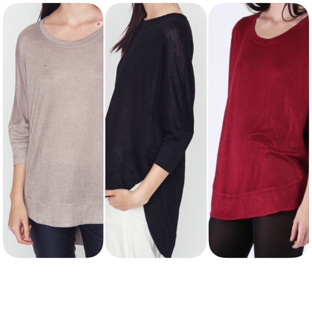 Red Dolman Top - Picture 3 of 3