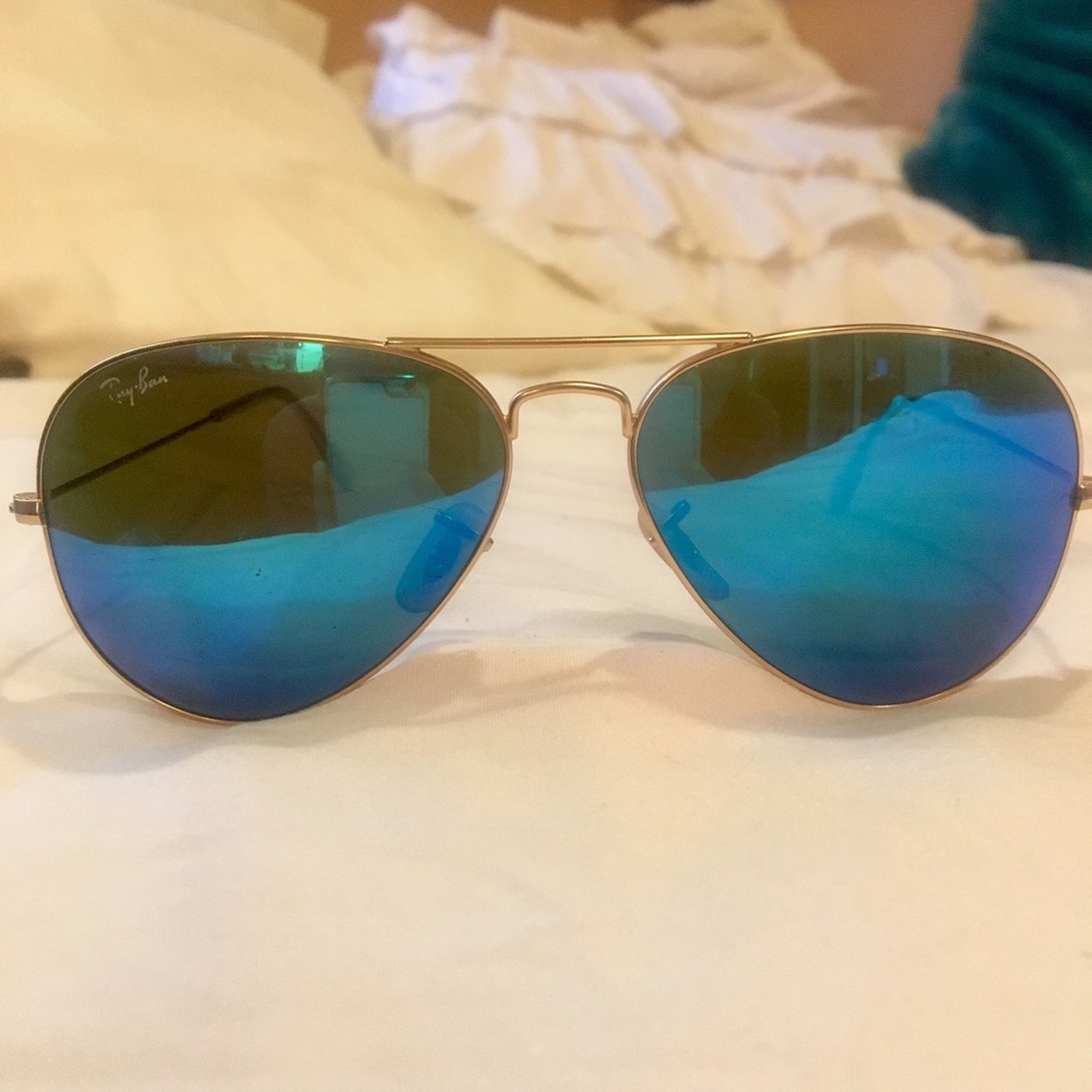 Ray-Ban aviator sunglasses - blue mirrored