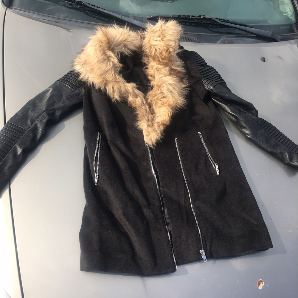 Faux fur jacket