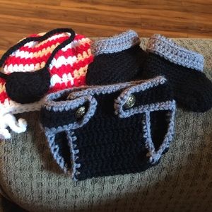 Baby pirate crochet outfit