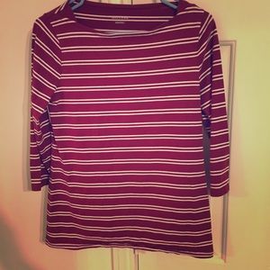 Boat neck knit shirt