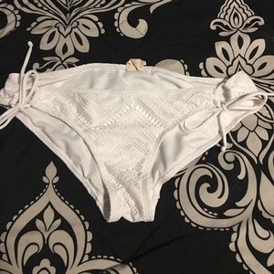 White bikini bottoms