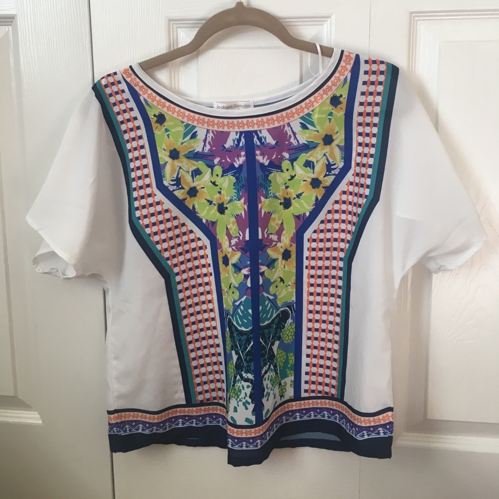 Modern patterned colorful shirt