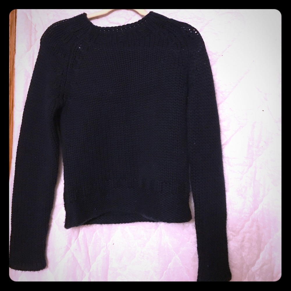 Cropped wool sweater