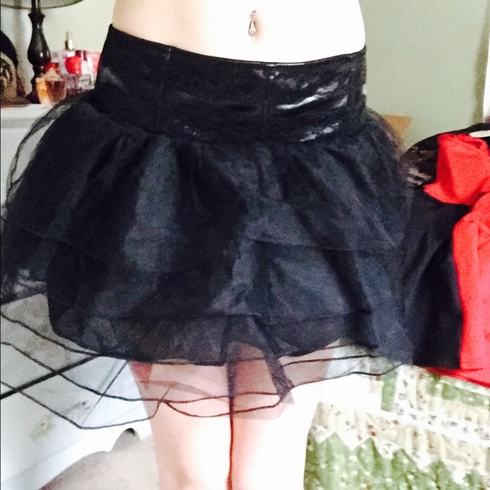 Black lace tutu