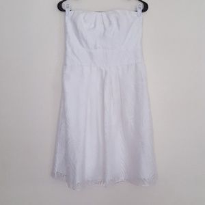 White house Black Market white lace dress