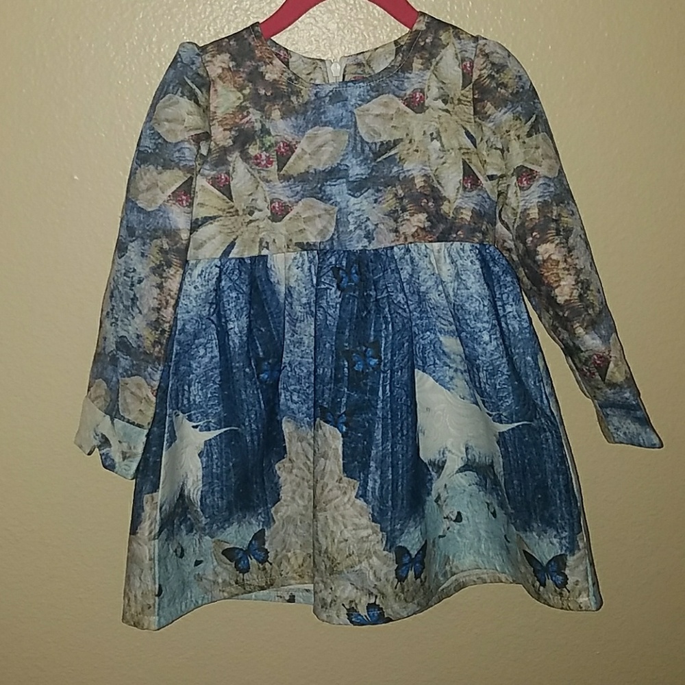 Adorable unicorn dress 3/4 T