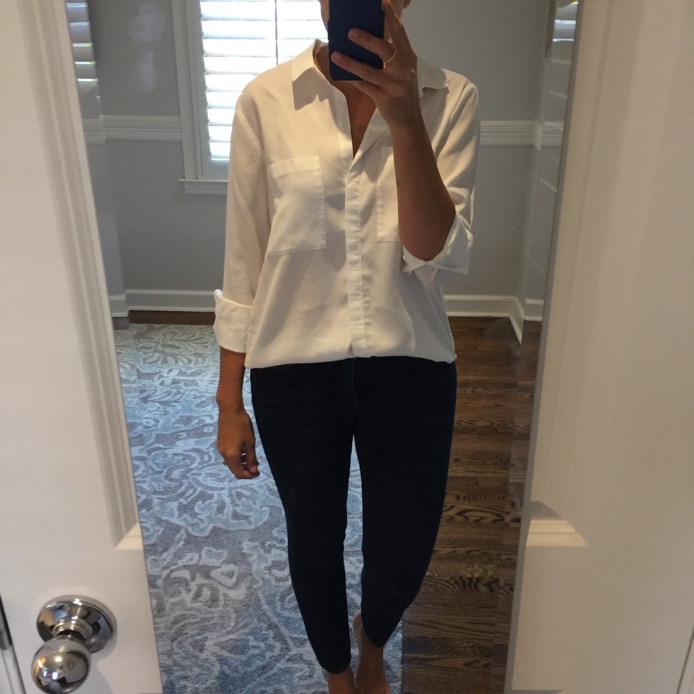 Cloth & stone white shirt from Anthropologie, sz S