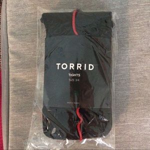 Women's Torrid Black Tights Size 3/4 New
