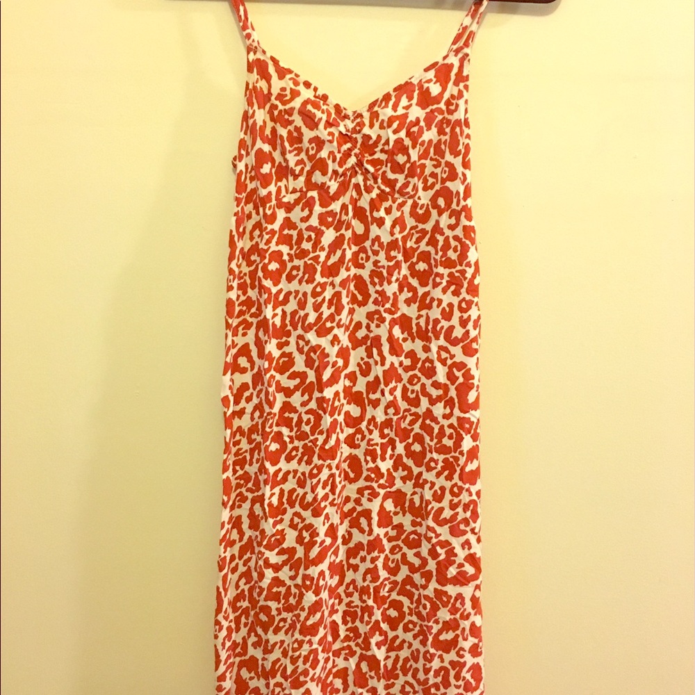 Burnt Orange & Cream Cheetah Maxi
