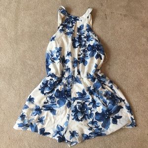 Floral printed romper
