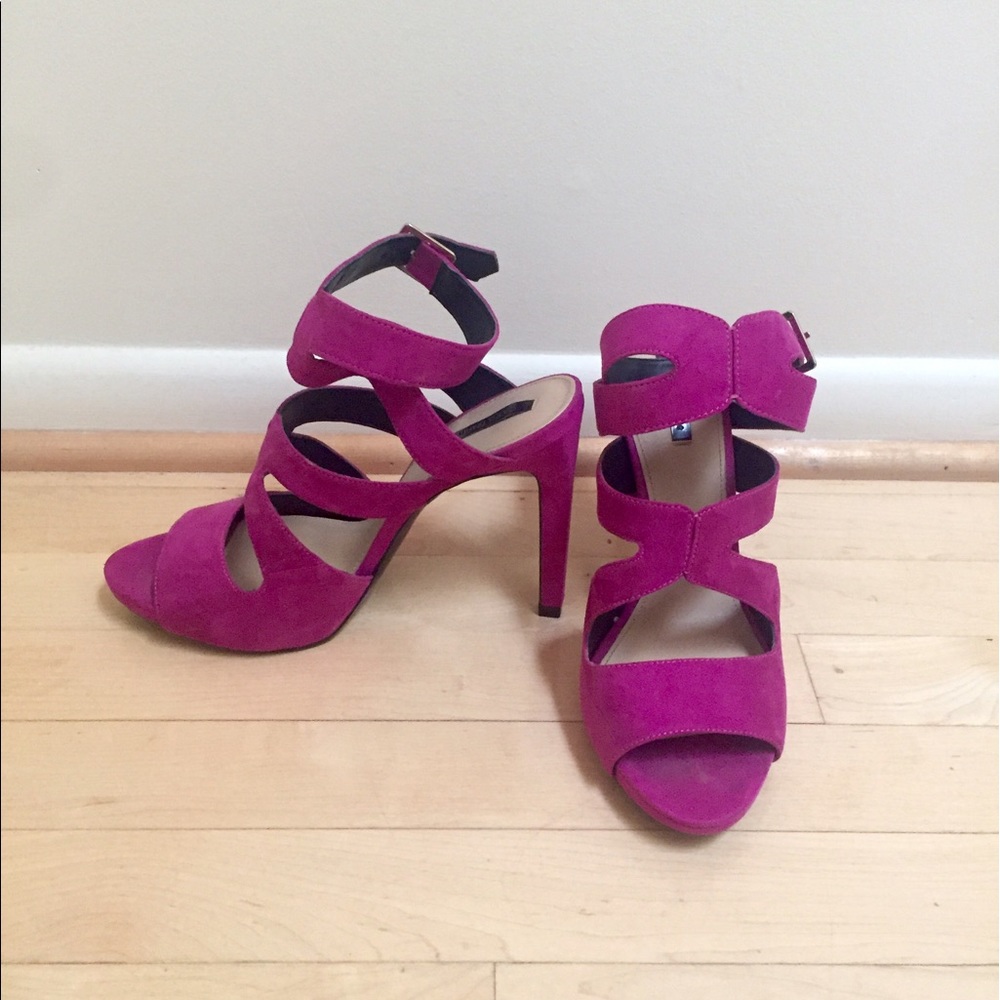 Zara fuchsia heels