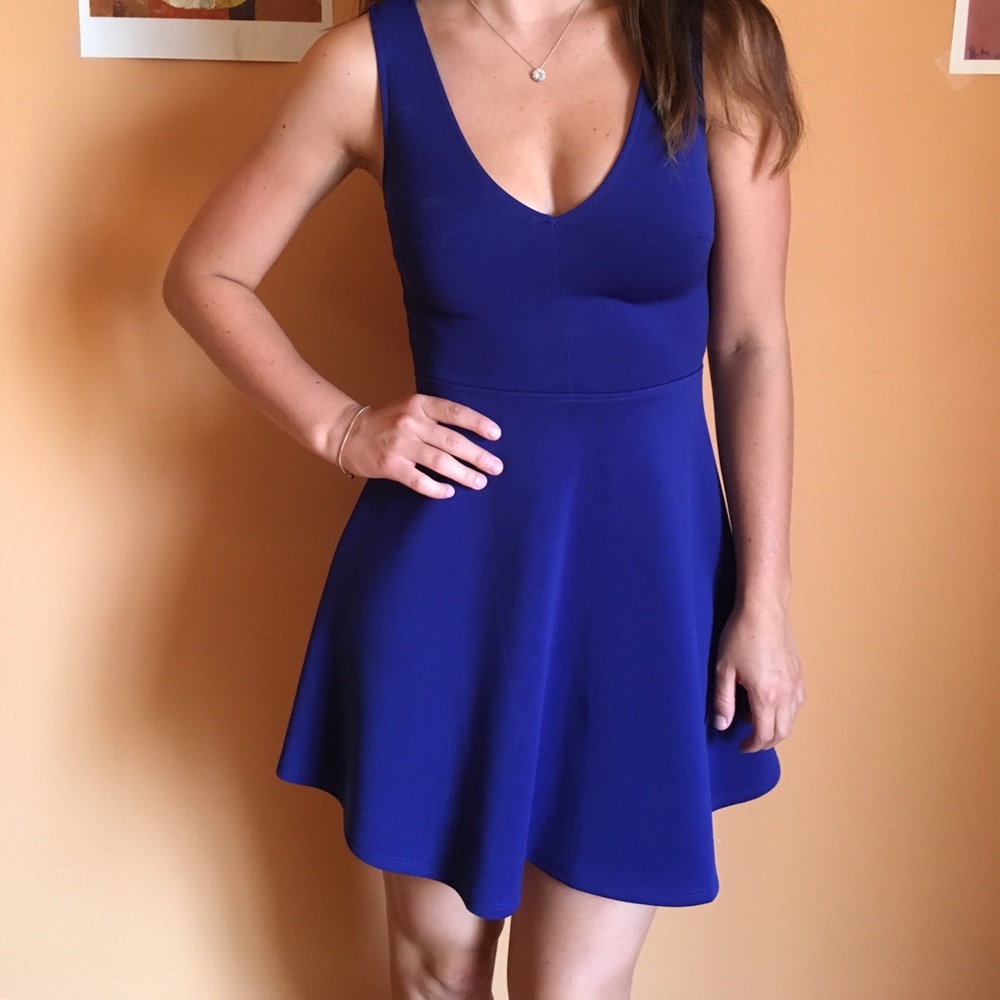 Forever21 royal blue skater dress