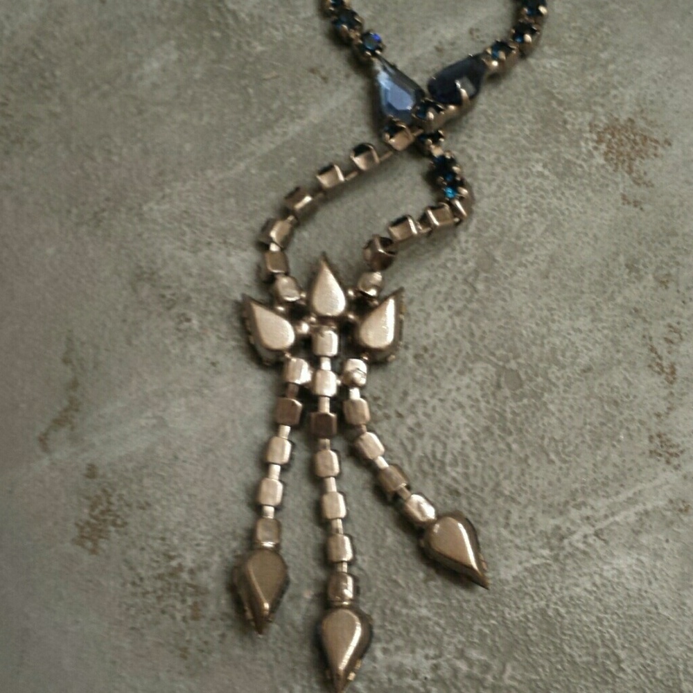 🐦 Vintage Rhinestone Necklace - Picture 3 of 4