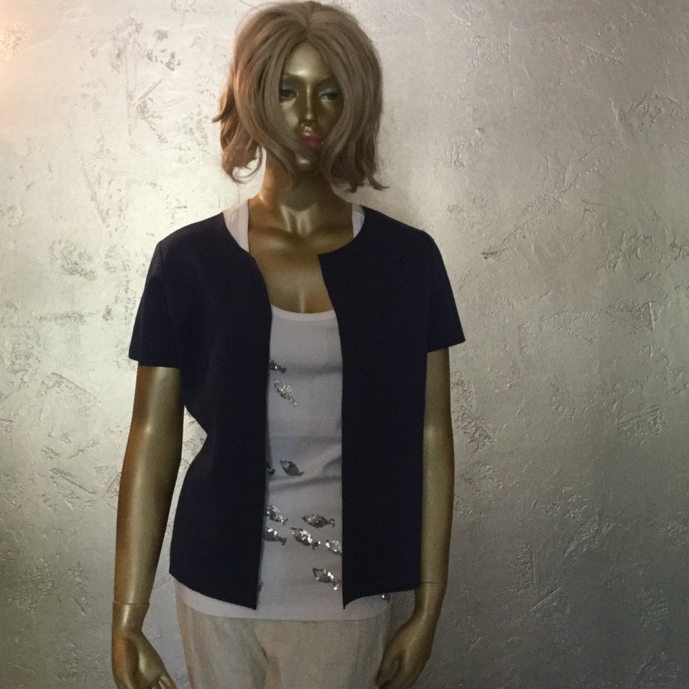 Michael Dass reversible short sleeve jacket