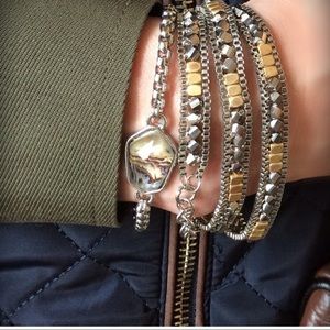 Silver and gold bracelet