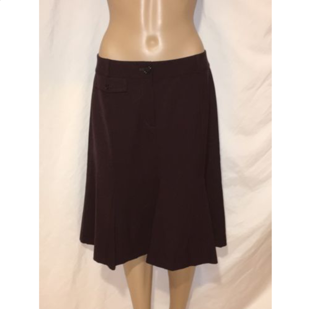 New Ann Taylor Loft Brown Long Modest Work Skirt