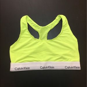 Neon Calvin Klein Bra