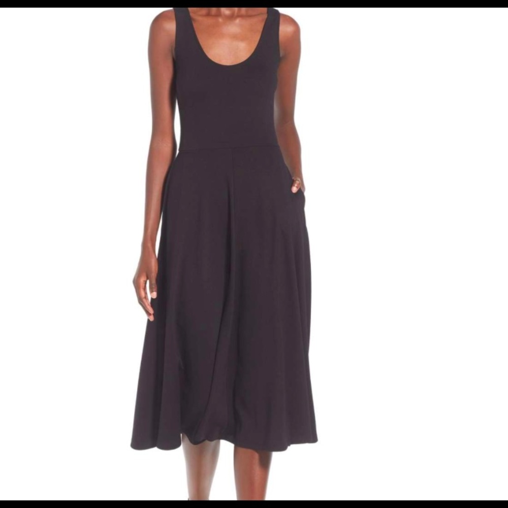 Leith Stretch knit midi dress