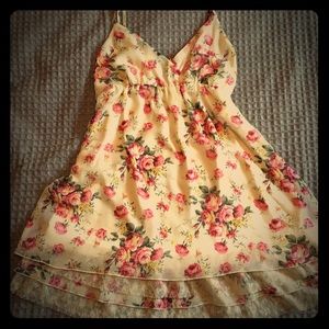 Rose print dress