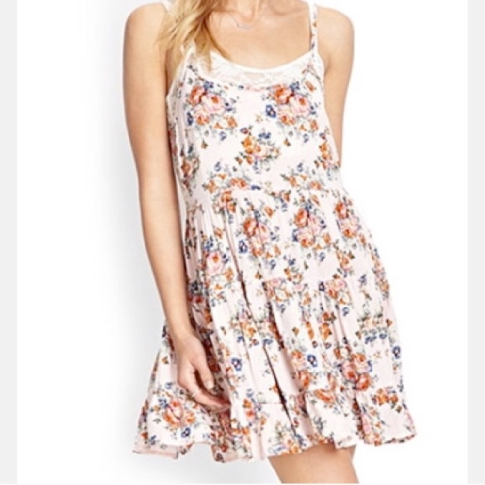 Forever 21 Floral Jada Dress - Pink