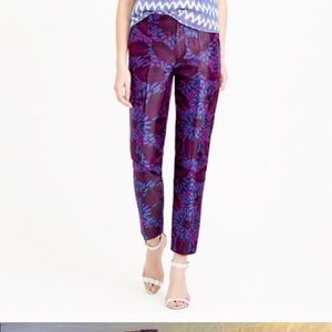 J. Crew Midnight Jacquard Pants