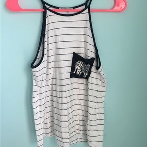 Black and White Halter Tank from Charlotte Russe!
