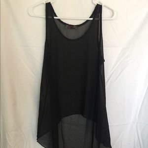 Dotted Sheer Tank Top